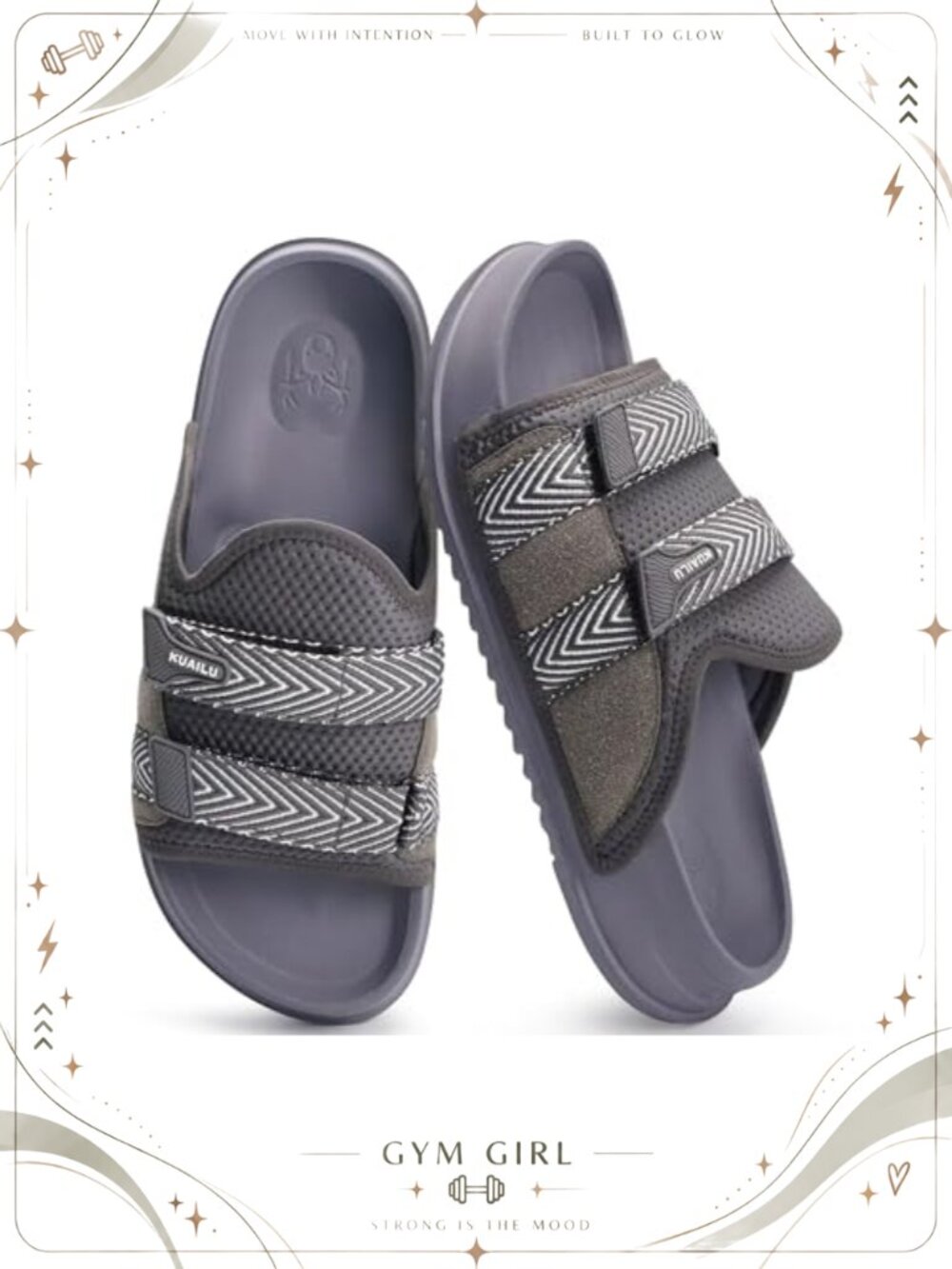 Mens Orthotic Sandals Comfort Arch Support Fabric Slides Slippers